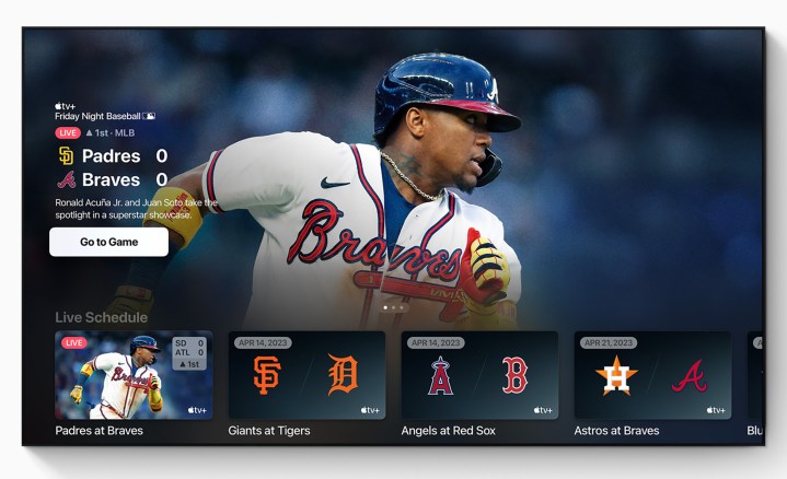 Пятничный бейсбол на Apple TV+.