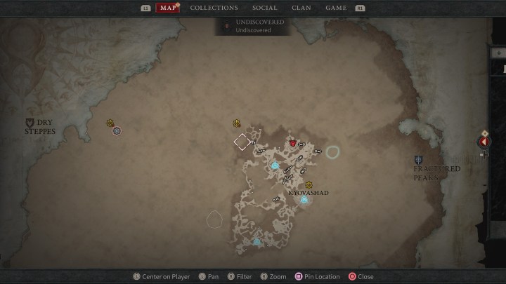 Diablo 4 world map