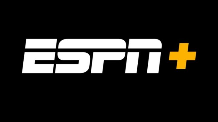 ESPN Plus на черном фоне.