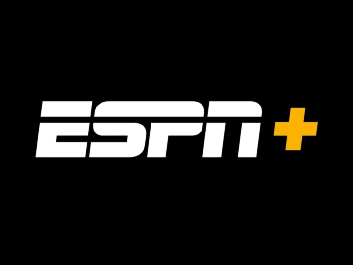 ESPN Plus sobre fondo negro.