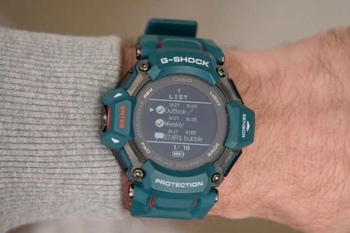 Уведомления о G-Shock GBD-H2000.