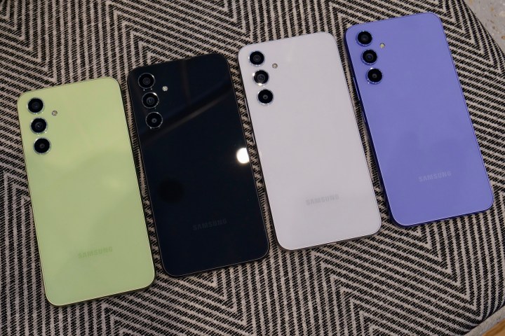 All the Galaxy A54 color options.