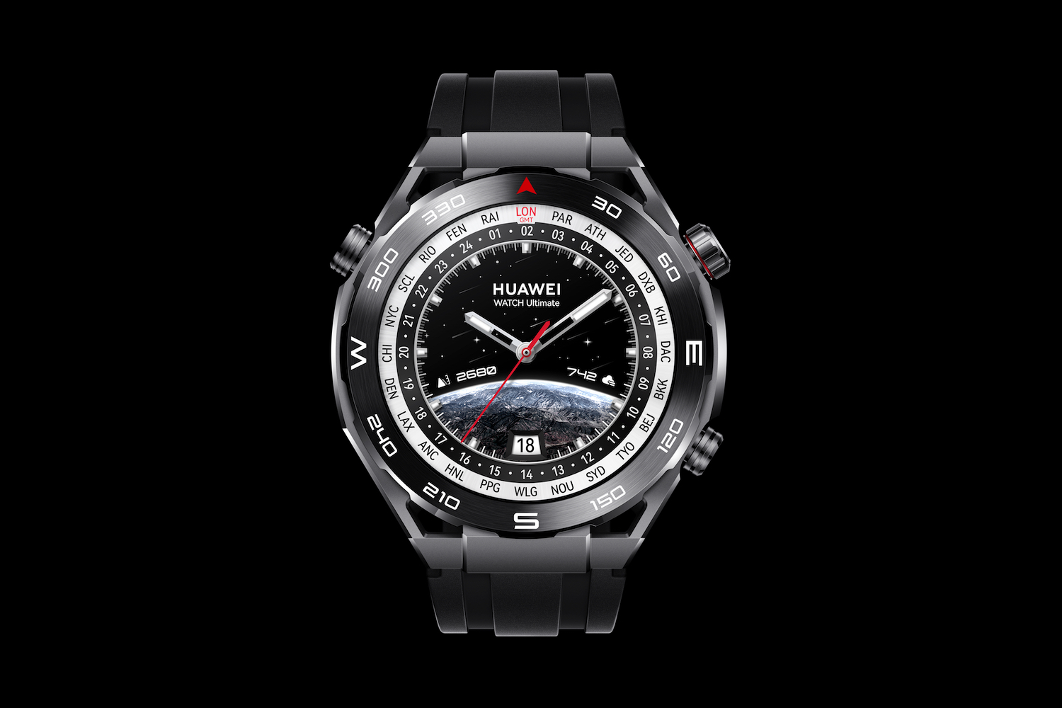 O Huawei Watch Ultimate em Expedition Black.