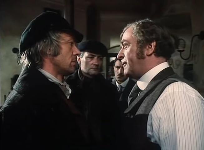 Frederick Abberline e George Lusk em "Jack, o Estripador" (1988).