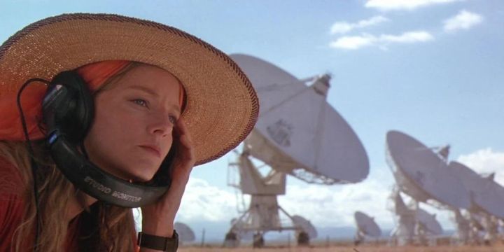 Jodi Foster listens for alien messages at SETI in Contact