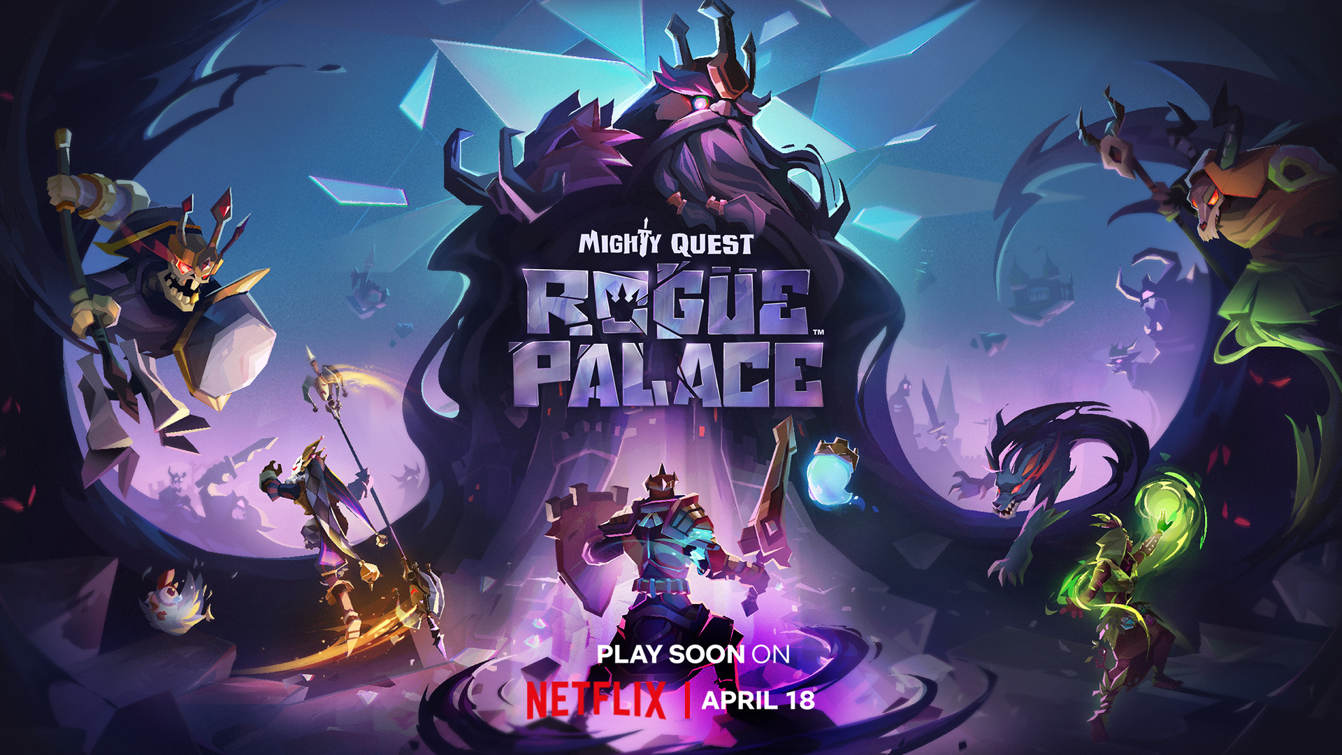 Mighty Quest: Rogue Palace key art.