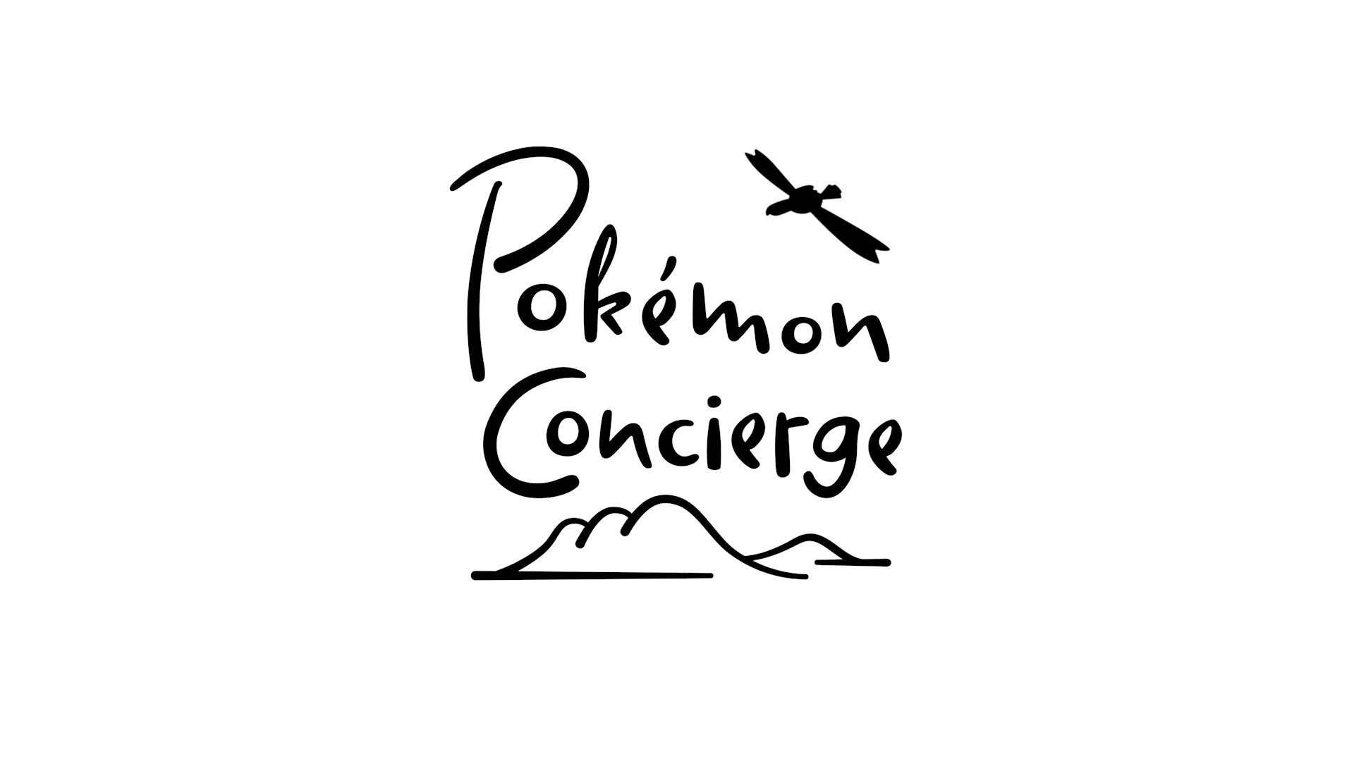 O cartão de título para "Pokémon Concierge".