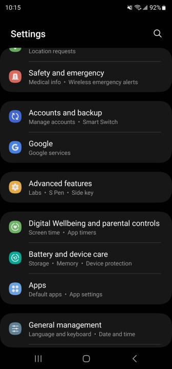 samsung galaxy s23 how to turn off settings