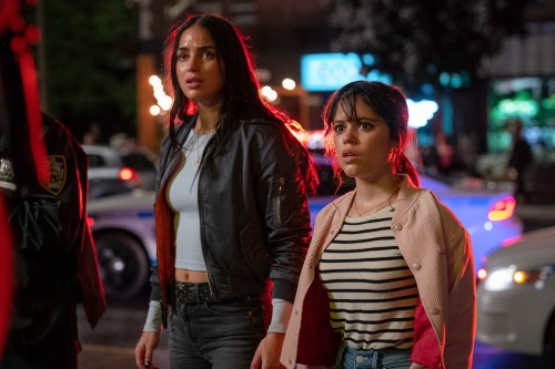 Sam and Tara stand on the street together in Scream 6.