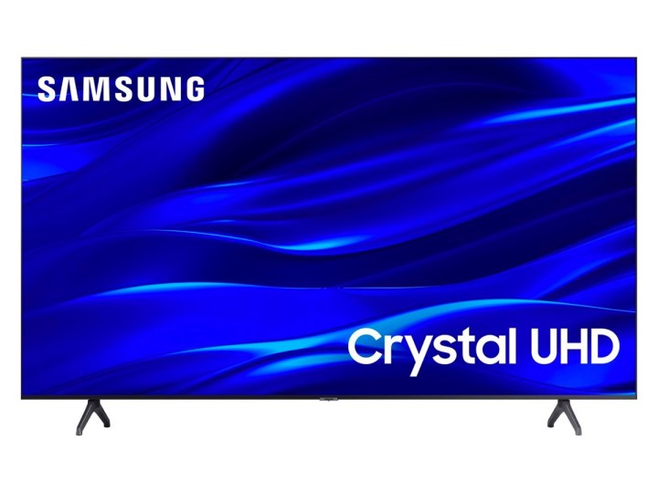 Der Samsung TU690T LED 4K Smart TV vor weißem Hintergrund.