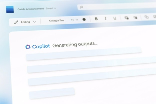 Copilot in Microsoft Word generating results.
