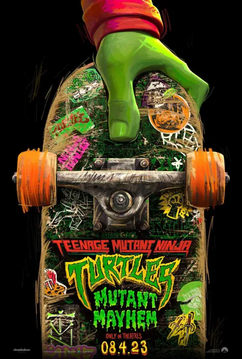 Affiche et logo pour Teenage Mutant Ninja Turtles : Mutant Mayhem.