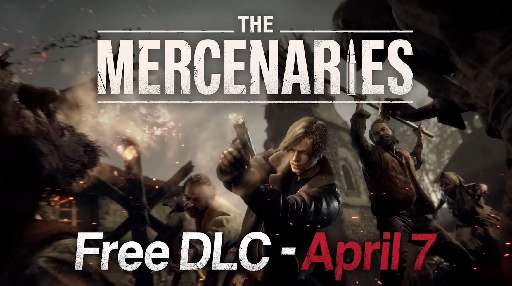Arte clave de Resident Evil 4: The Mercenaries. 