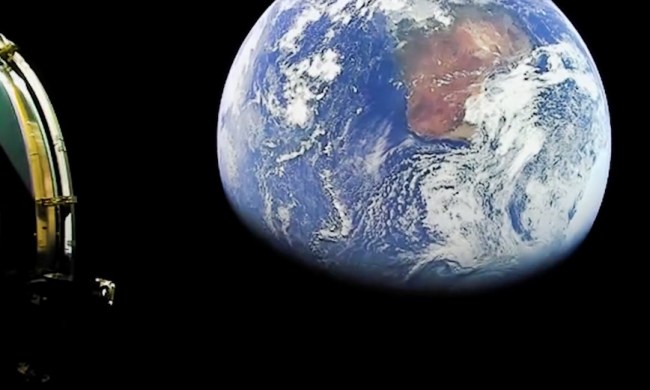 Earth as seen from a SpaceX Falcon 9 rocket.