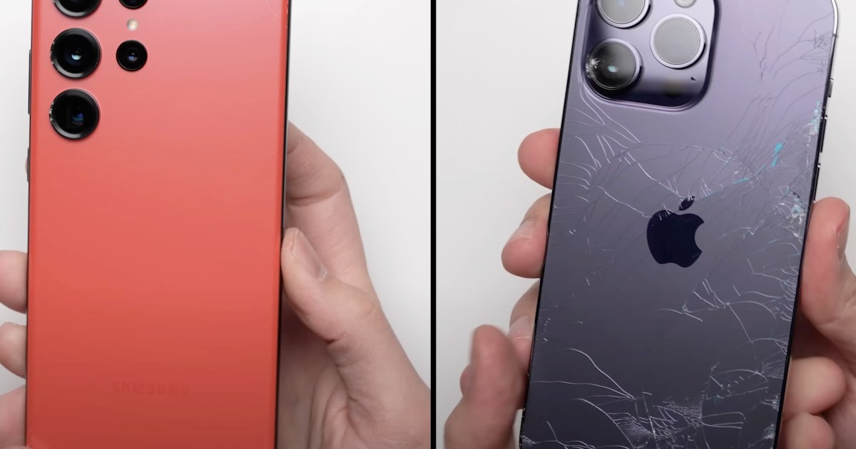 Guarda il brutale test di caduta del Galaxy S23 Ultra e dell’iPhone 14 Pro Max