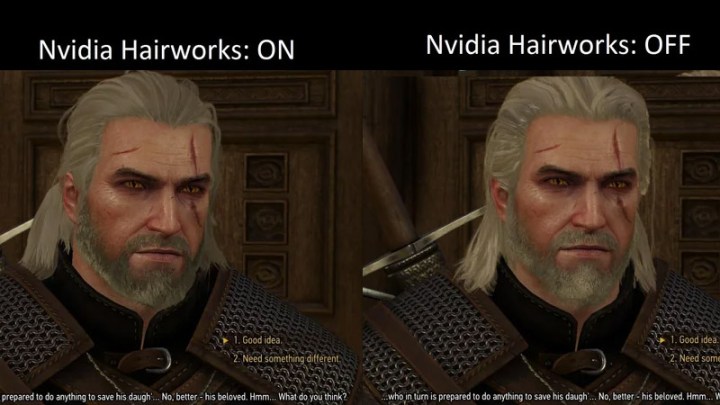 Witcher III Hairworks.
