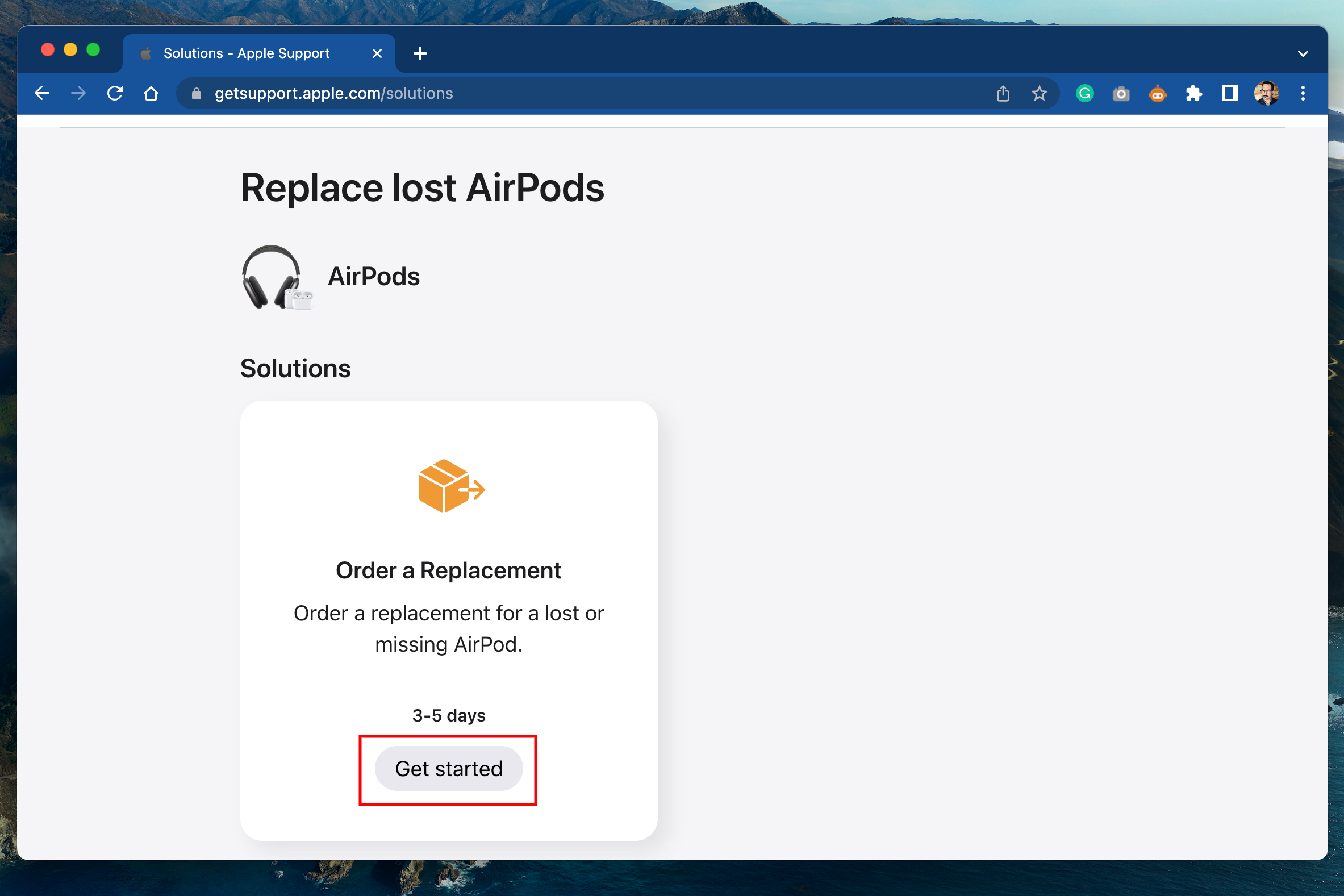 Steps to replace lost or missing AirPods - get started.