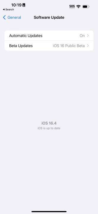 نسخه بتا صفحه تنظیمات را در iOS 16.4 به روز می کند.