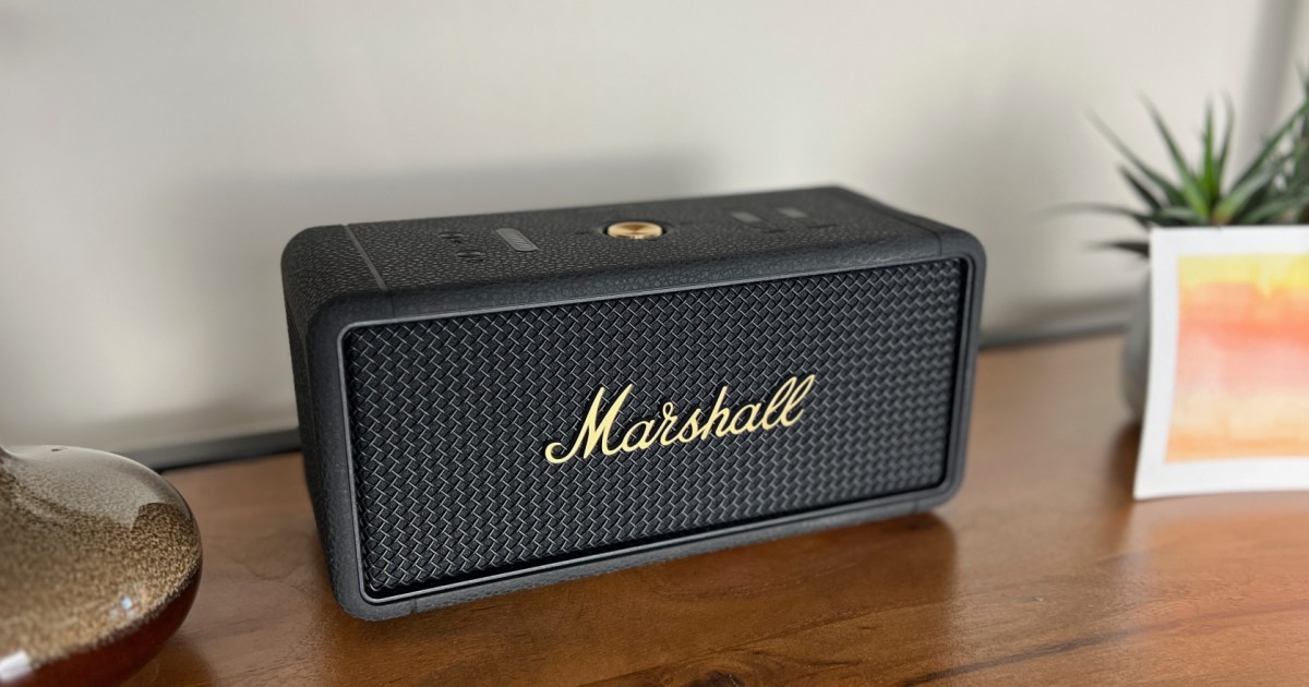  Marshall Middleton Portable Bluetooth Speaker, Black