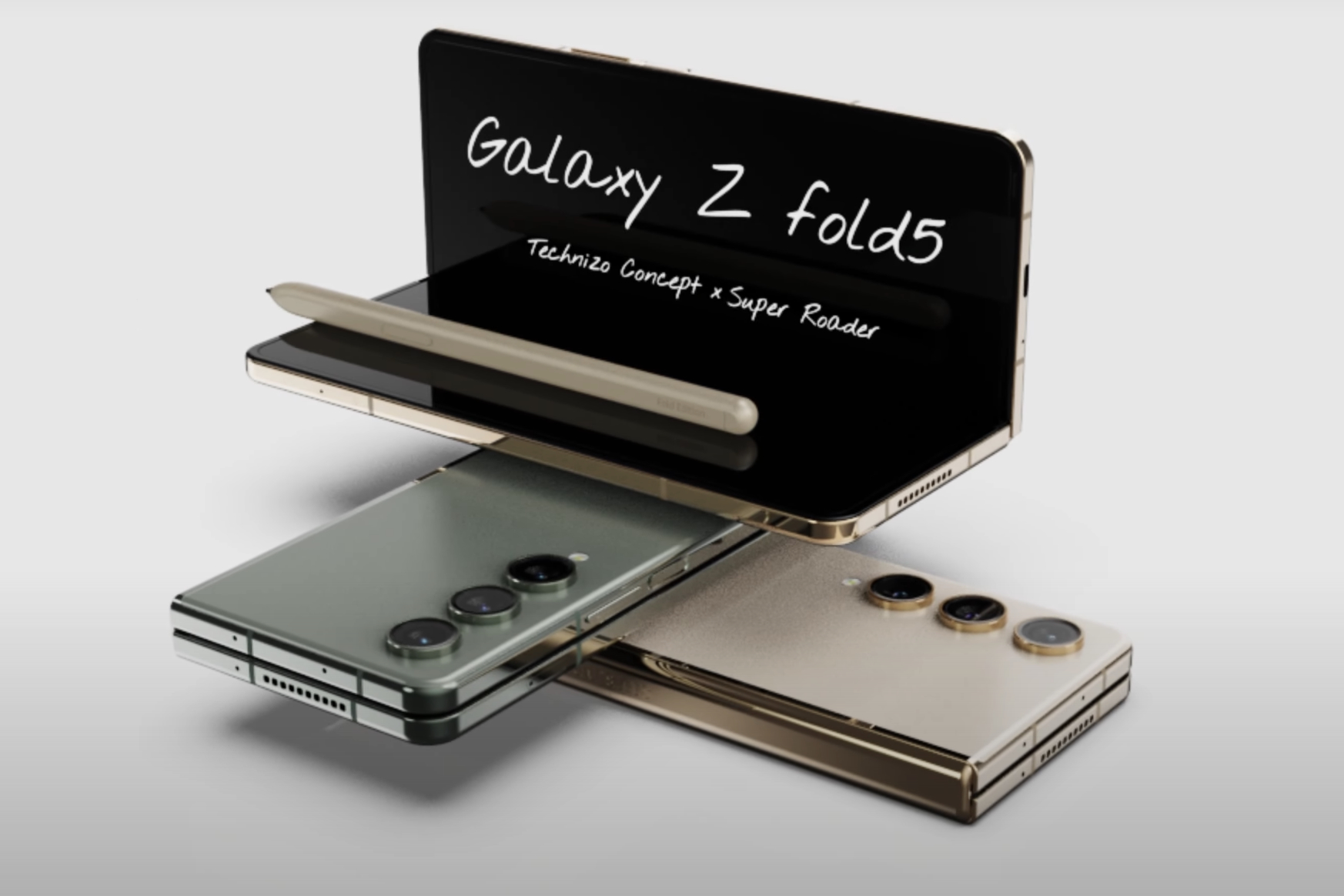 Concept render of the Samsung Galaxy Z Fold 5.