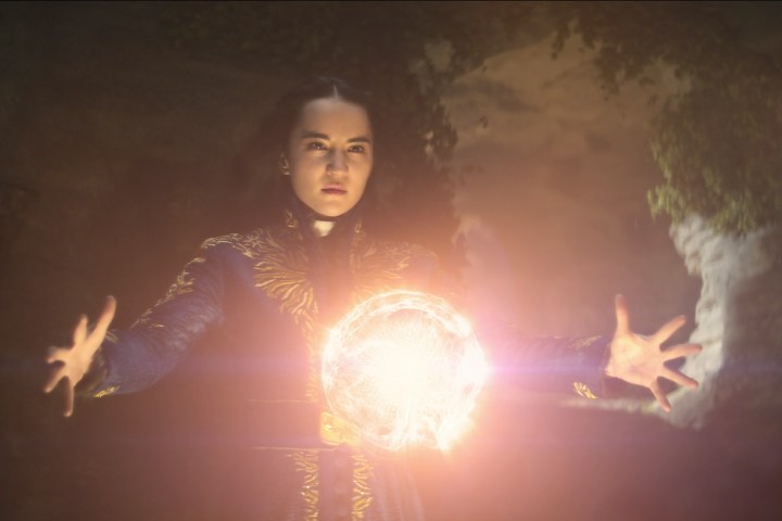 A young woman uses her powers in Shadow & Bone.