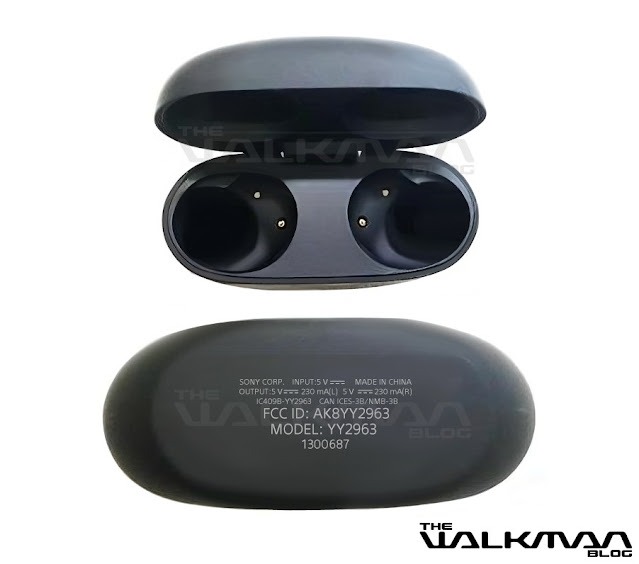 Uma foto vazada supostamente mostrando o estojo de carregamento Sony WF-1000XM5.