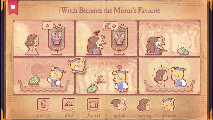 Um quebra-cabeça não resolvido do Narrador mostra uma Bruxa tentando se tornar a favorita de um Espelho.