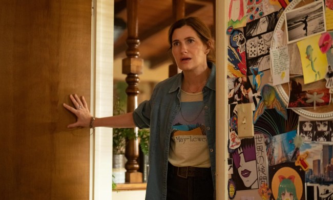 Kathryn Hahn looks concerned in Tiny Beautiful Things.