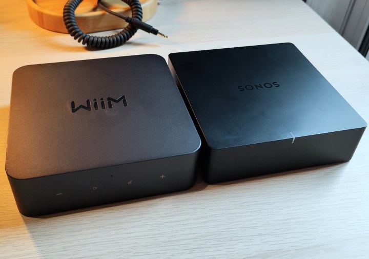 Wiim Pro (left) and Sonos Port.