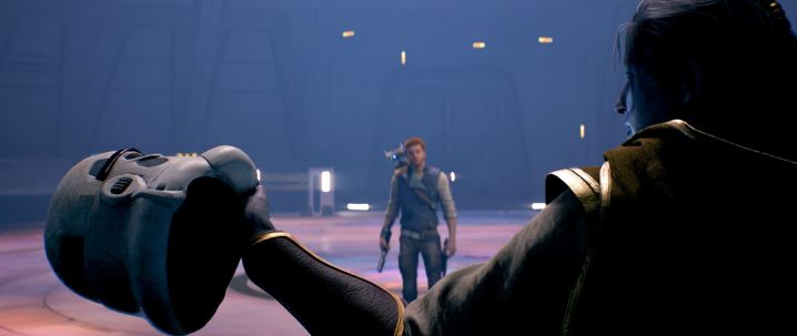 Cal confronts Dagon Gera in Star Wars Jedi: Survivor.