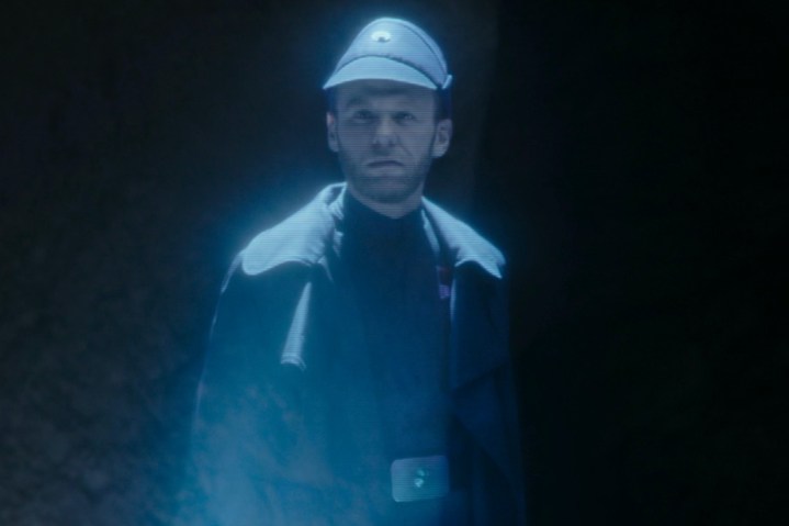 Commandant Hux appears as a hologram in The Mandalorian season 3 episode 7.