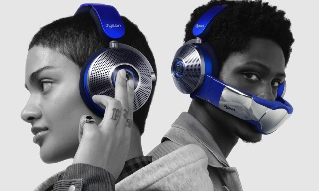 Dyson Zone worn by two models.