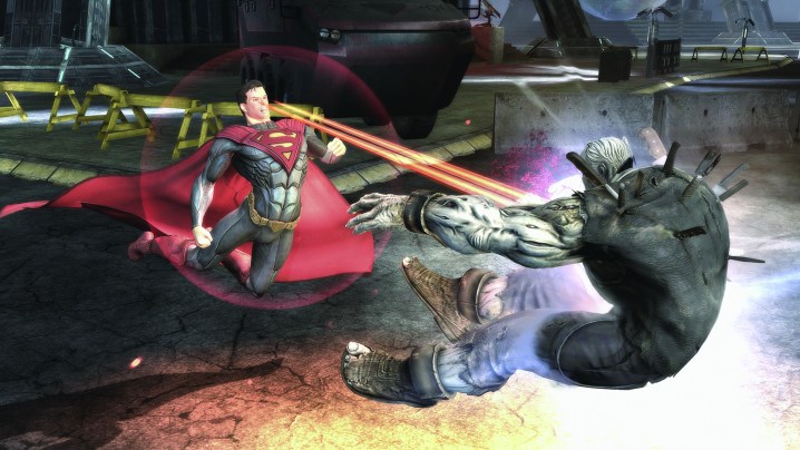 Injustice Superman fighting