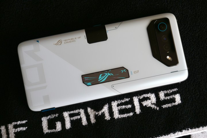 The back of the Asus ROG Phone 7 Ultimate.