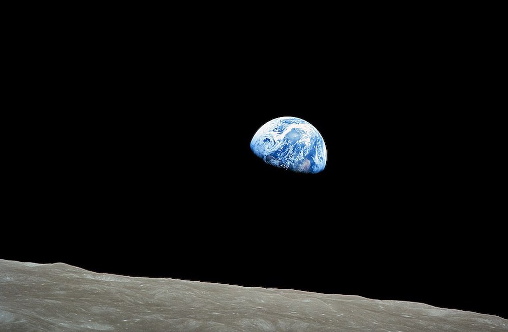 Earthrise, taken by Bill Anders in 1968.