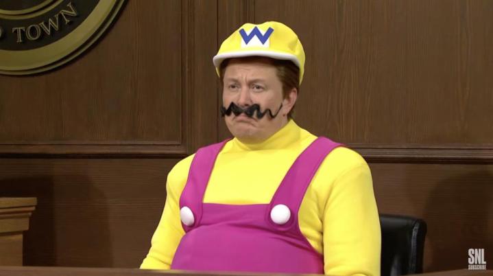 Elon Musk dressed up as Wario for an SNL skit.