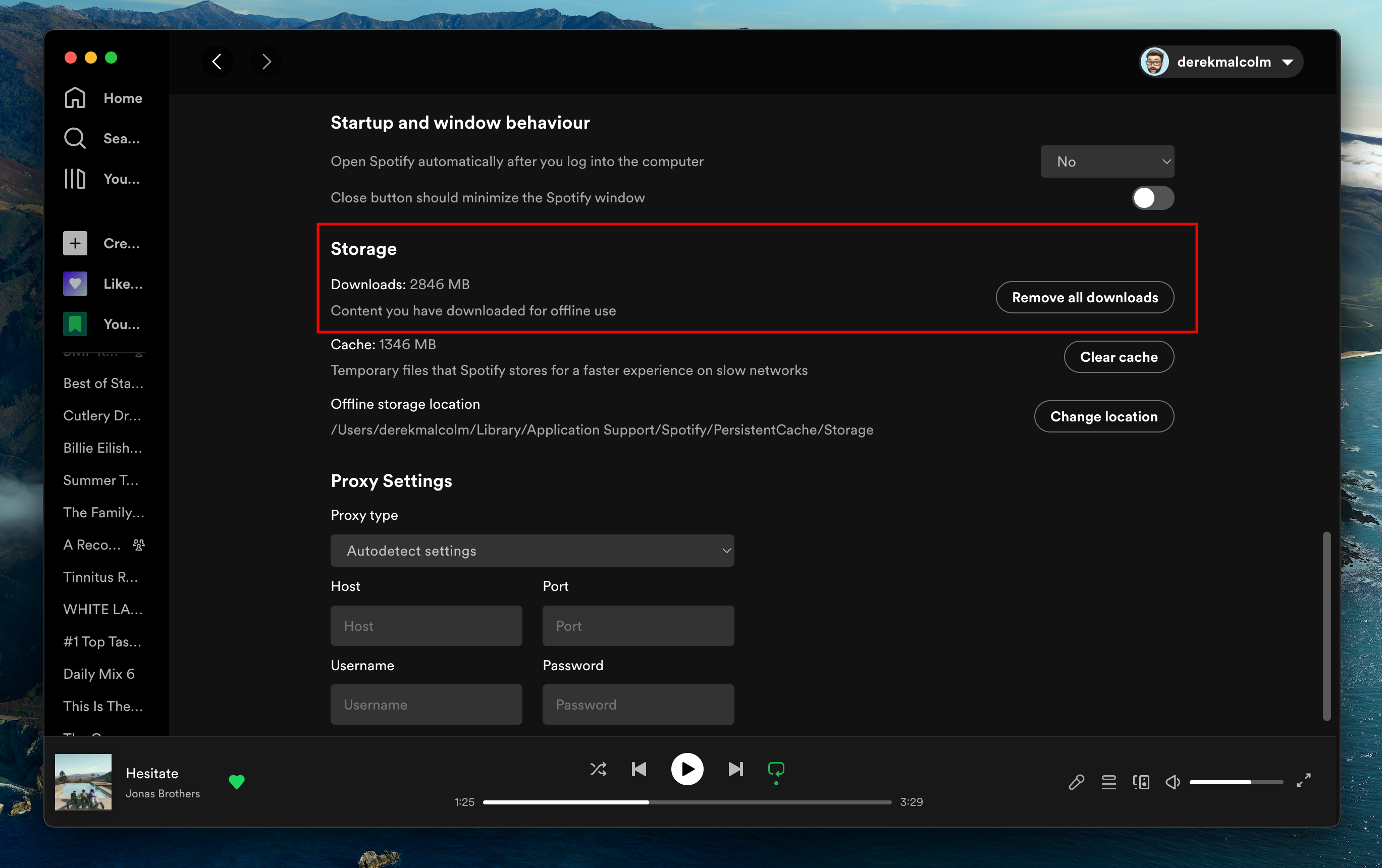 Como baixar músicas e podcasts do Spotify: Remova todos os downloads do aplicativo de desktop. 