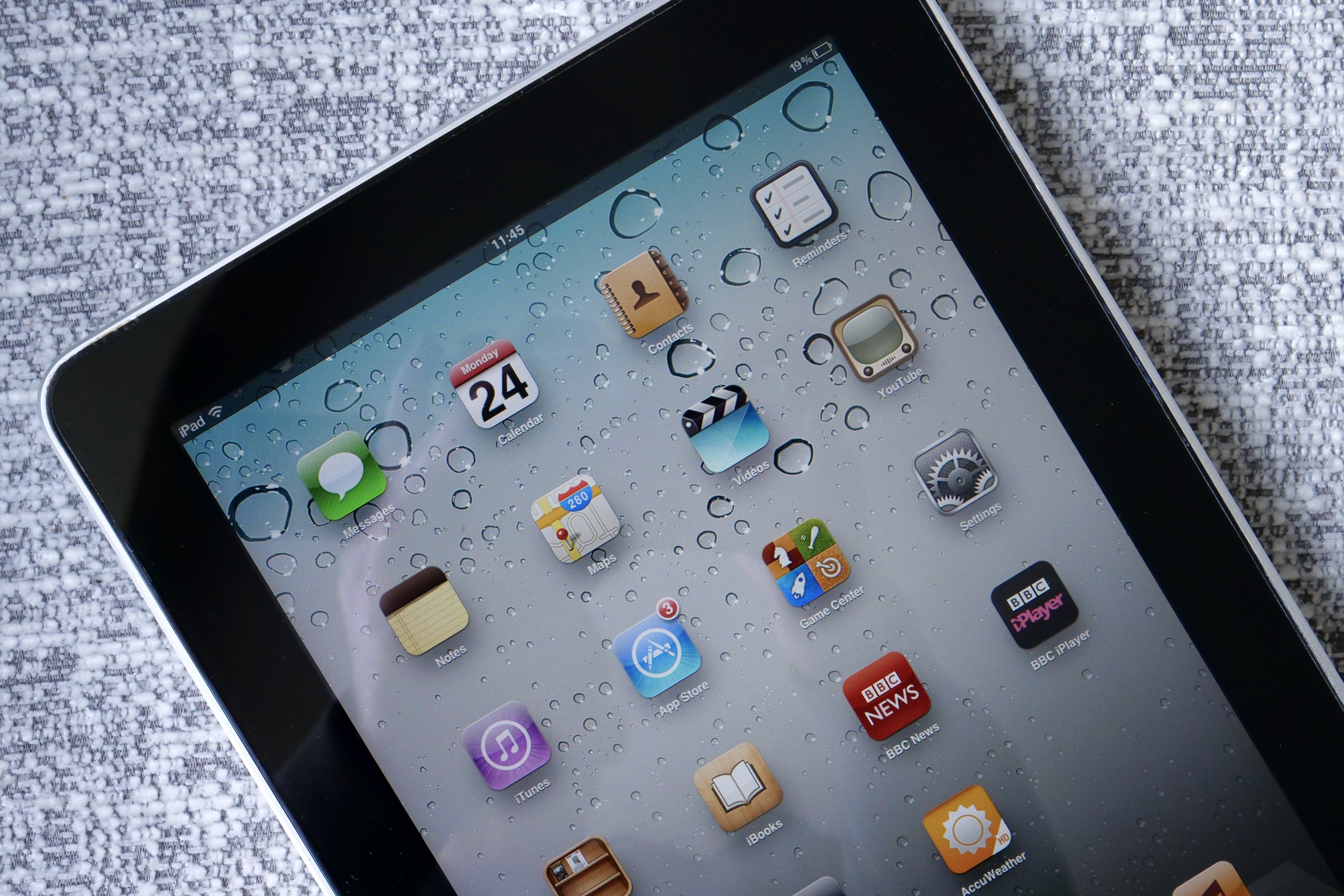 Apps on the original iPad.