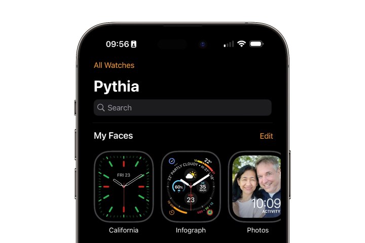 iPhone showing My Watch view in Apple Watch app.