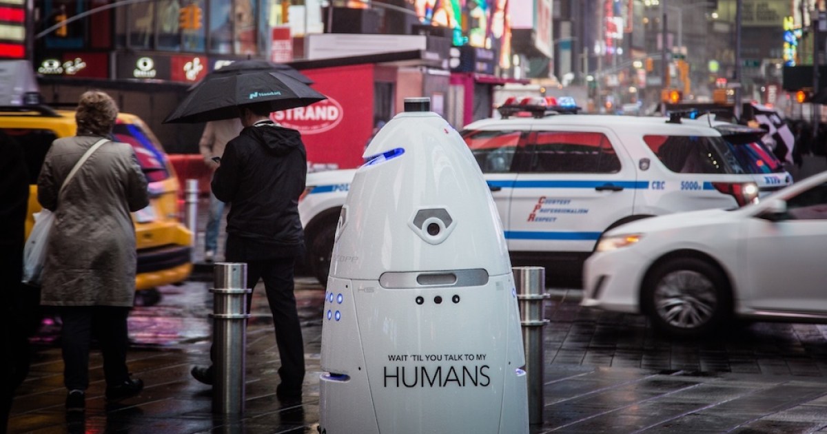 New York City police receive robotic assistance.