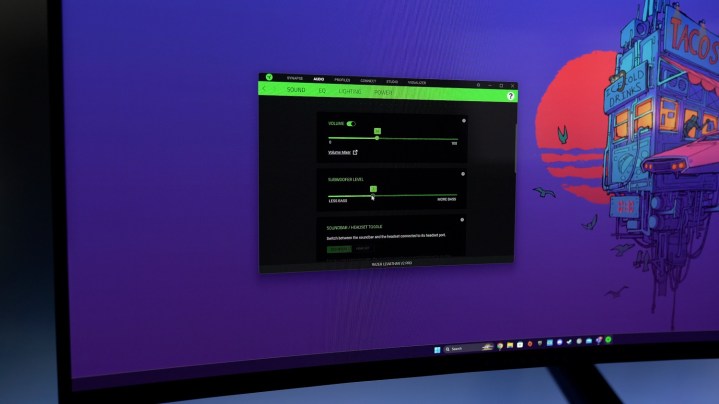 Razer Synapse software on a computer monitor.