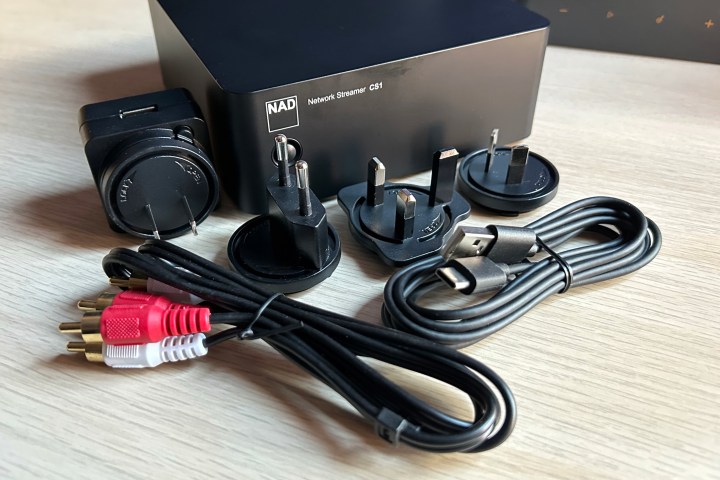 NAD CS1 Endpoint Network Streamer with accessories.