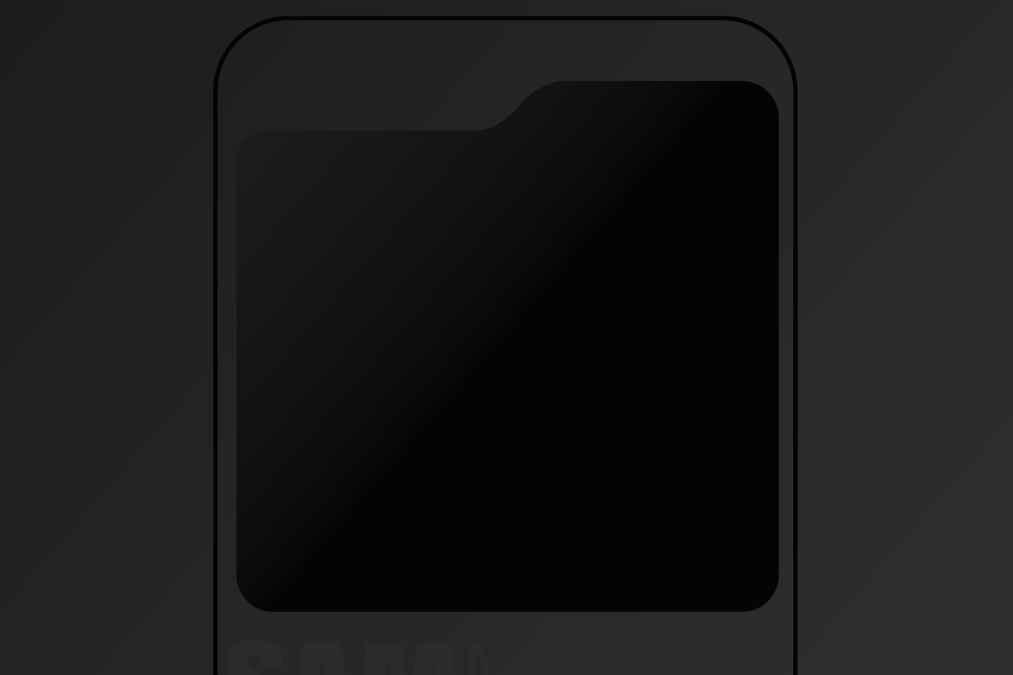 تصویری مفهومی از پوشش صفحه نمایش Galaxy Z Flip 5.