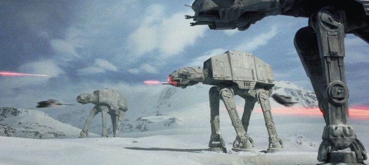 AT-ATs in The Empire Strikes Back.