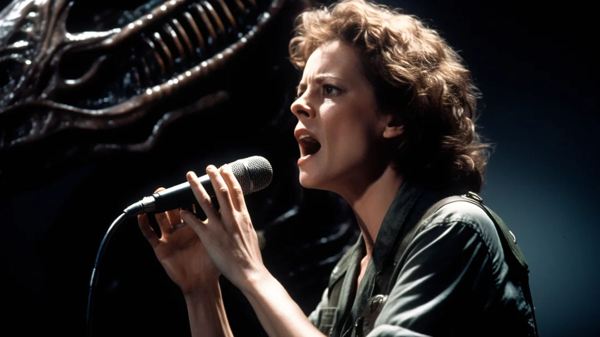 Ripley canta em Aliens: The Musical.