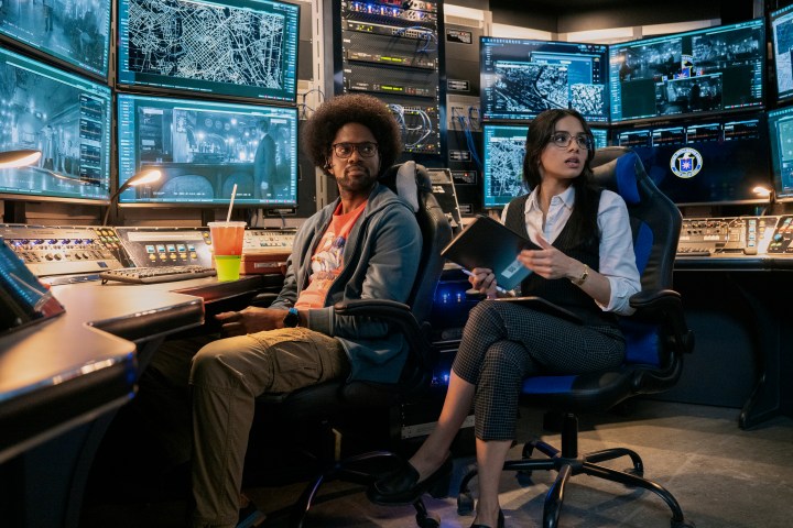 Barry and Tina sit together in a command center in FUBAR.