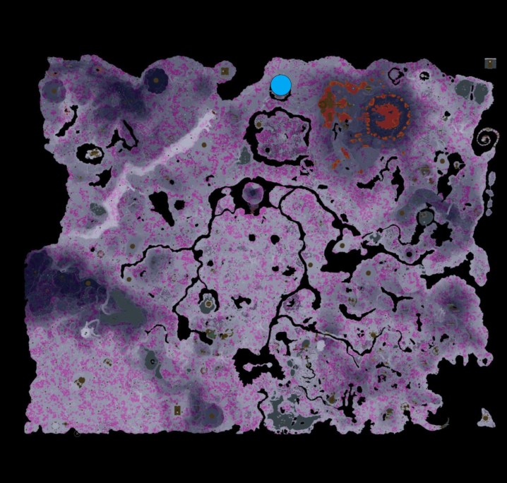 Depths map of Gleeoks in The Legend of Zelda: Tears of the Kingdom.