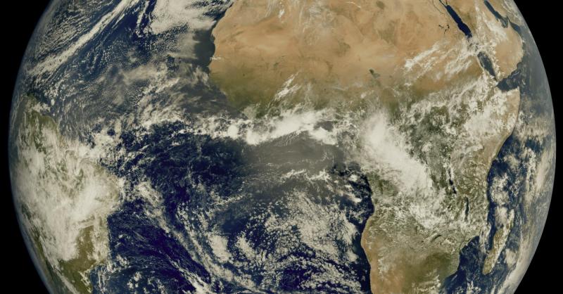See the first image of Earth from a new weather-monitoring
satellite