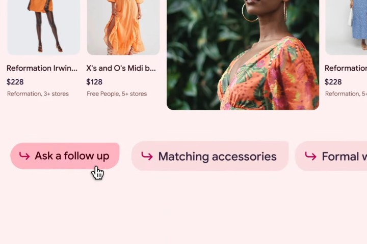 Google Shopping uses AI and allows follow-ups for refinements.