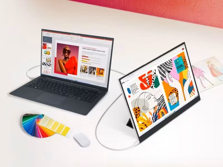 LG gram SuperSlim with free portable monitor deal.